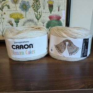 2 New Caron Blossom Cakes Yarn